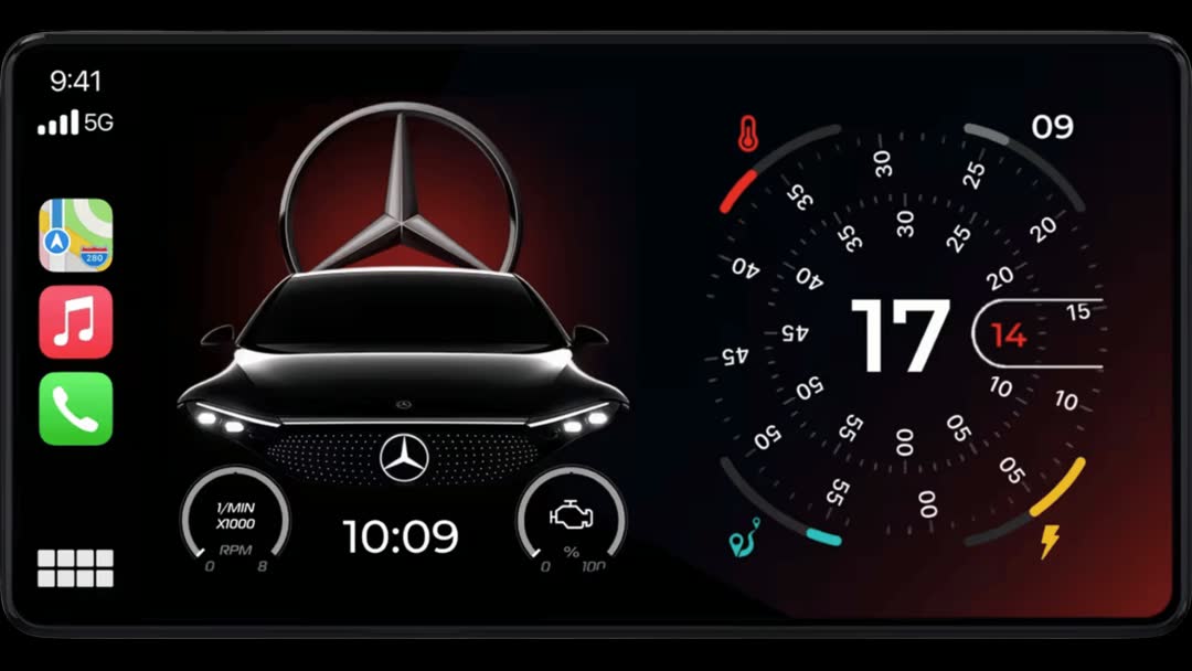 CarPlay dashboard style