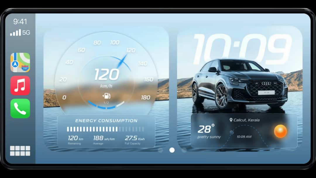 CarPlay dashboard style
