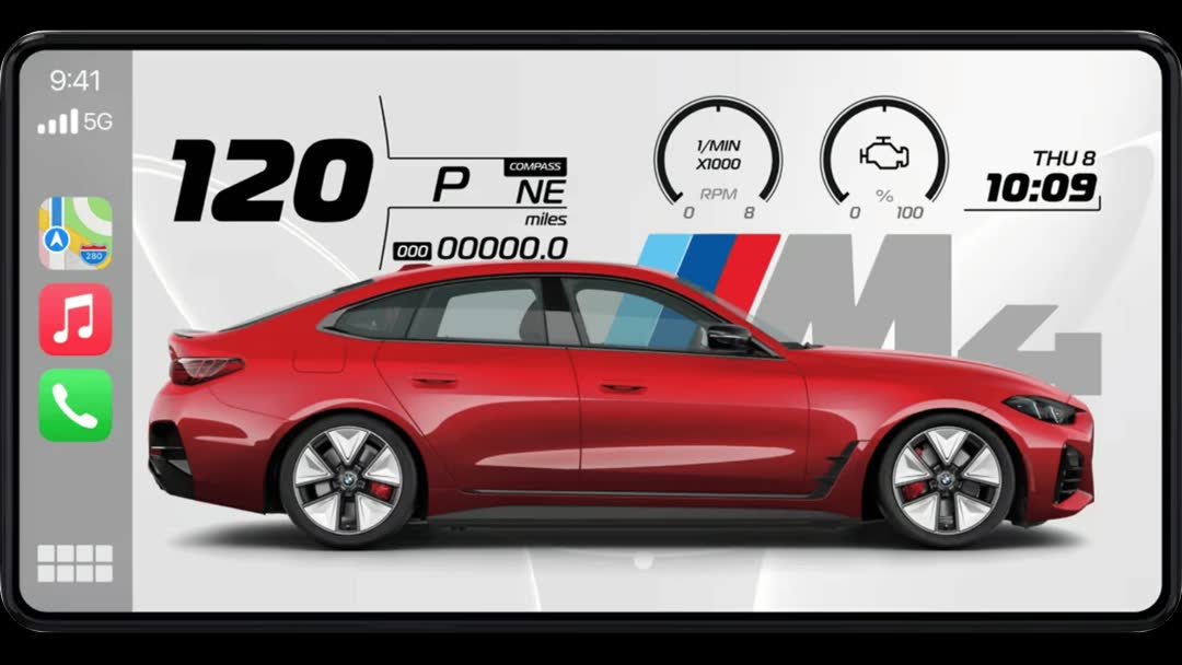 CarPlay dashboard style